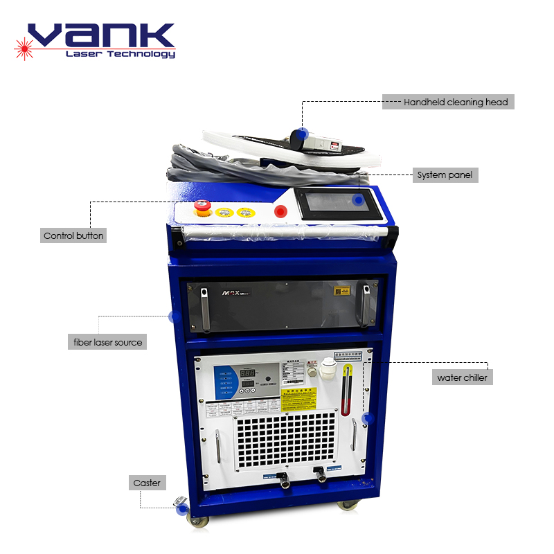 Vanklaser-Fiber Laser Cleaning Metal Machine